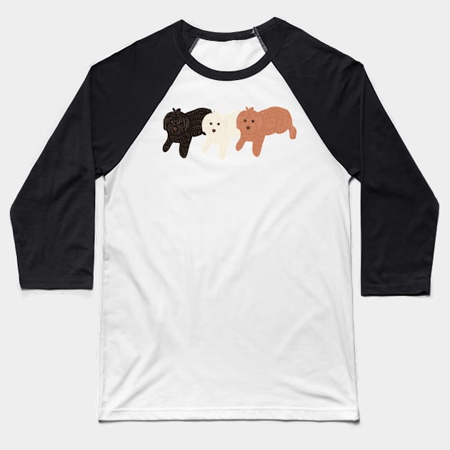 DOGS Baseball T-Shirt by PatternbyNOK